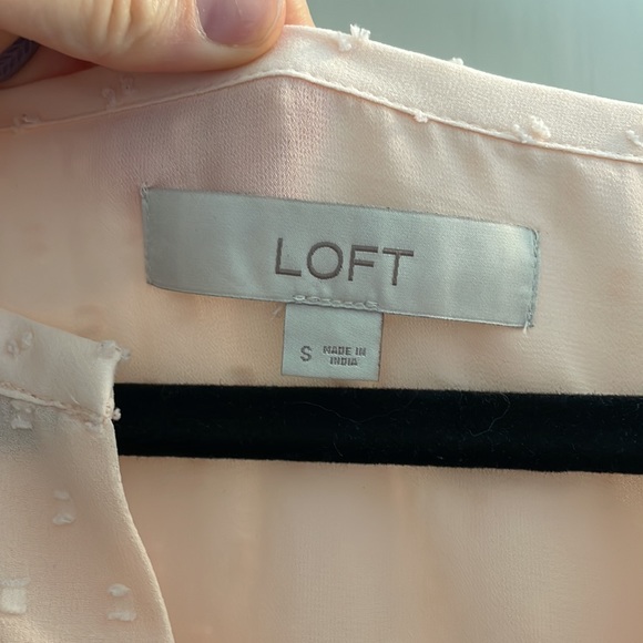 Loft Blush Blouse Size S - Picture 2 of 4